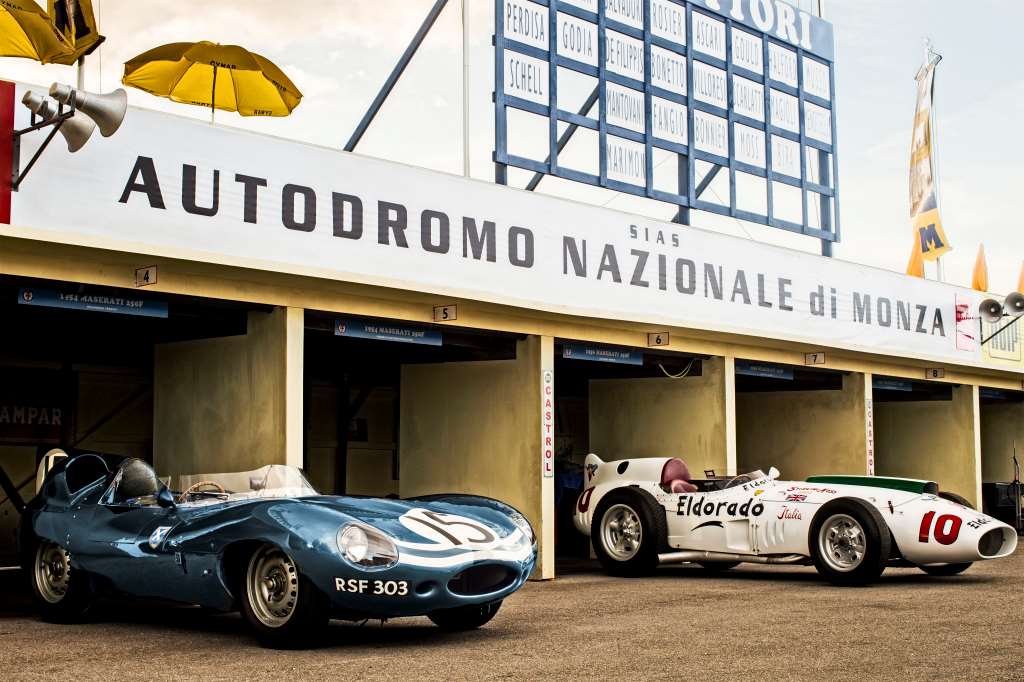 Monzanapolis-Jaguar-D-type-Maserati-250F