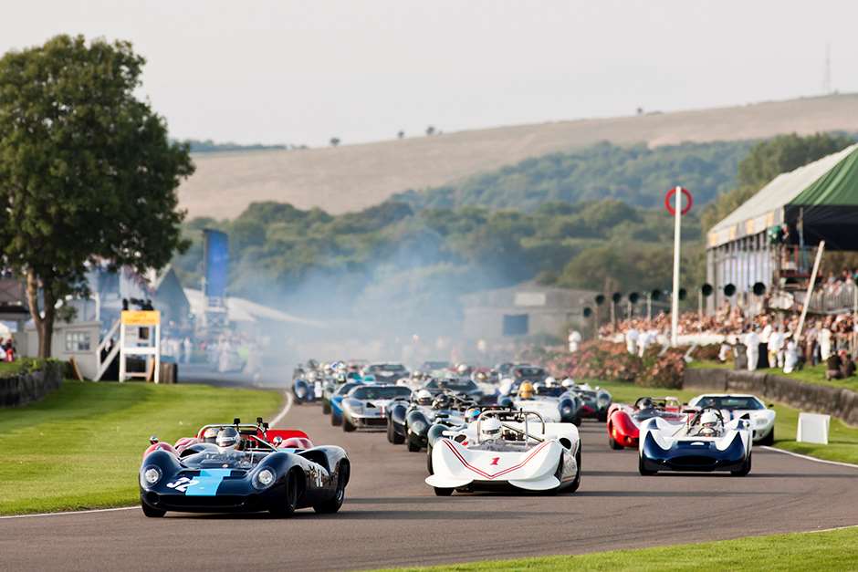 2014 Goodwood Revival 12th - 14th September 2014. Saturday Whitsun Trophy. Track Action. Photo: Drew Gibson.