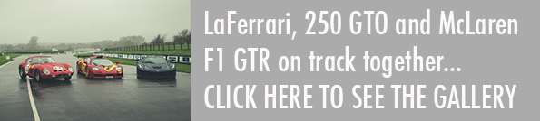 McLaren F1 Ferrari 250 GTO LaFerrari on track promo