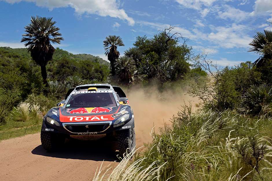 Stephane Peterhansel (FRA) of Team Peugeot-Total races during stage 12 of Rally Dakar 2016 from San Juan to Villa Carlos Paz, Argentina on January 15th, 2016 // Eric Vargiolu / DPPI / Red Bull Content Pool // P-20160116-00023 // Usage for editorial use only // Please go to www.redbullcontentpool.com for further information. //